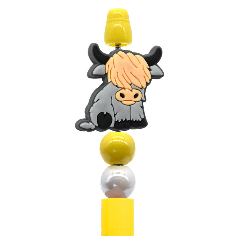 Wholesale  Random 100pcs/pack  Cartoon animal beaded pens